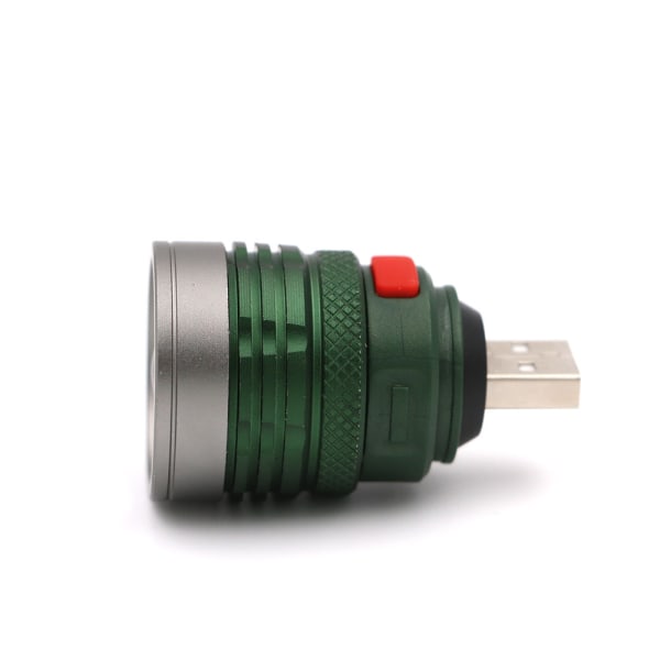 LED-belysning USB -huvud mini fyllljus aluminiumlegering stark