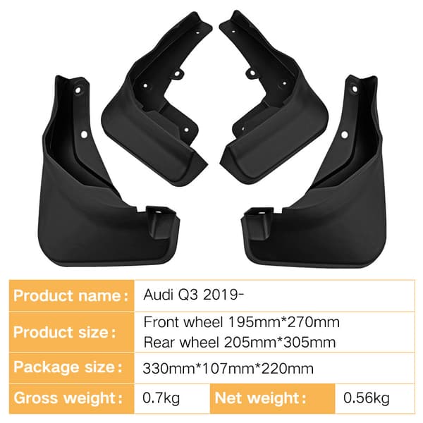Bildäckskärm lämplig för Audi Q3 vanlig version 33*10.7*22cm