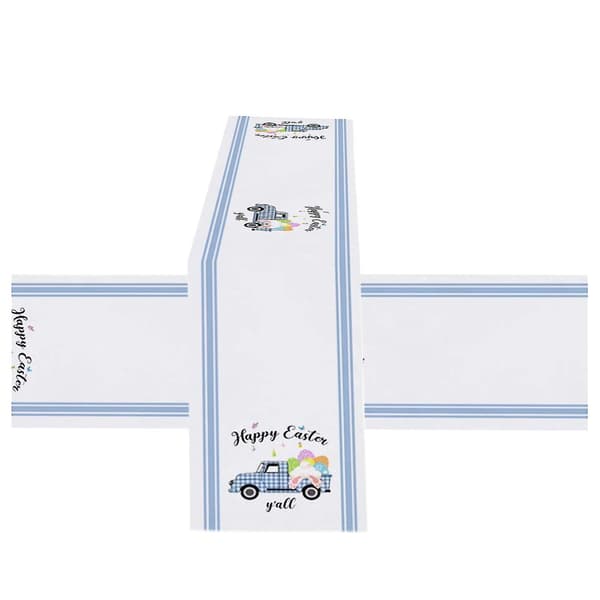Easter Bunny Table Runner Easter Holiday Kitchen Dining Table Runner For Home Q