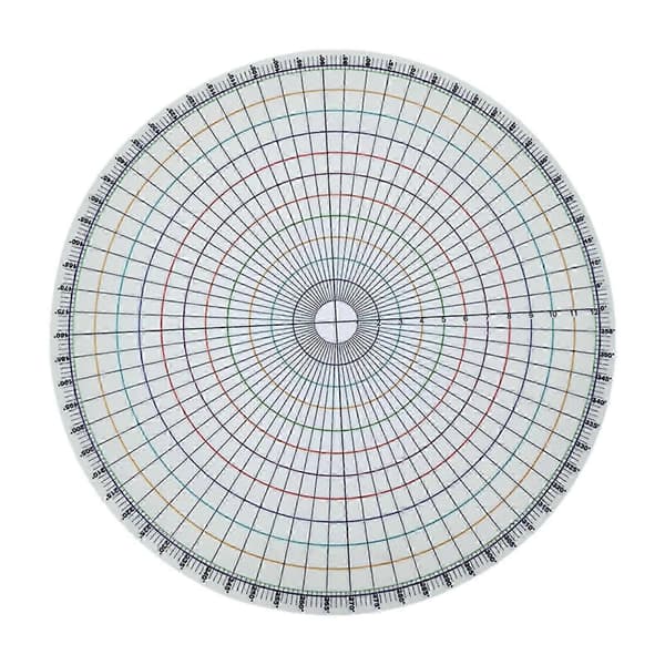 Ceramic Circle Dividing Tool for Underglaze Painting & Trimming - Precision Measuring Board for Pottery Modeling