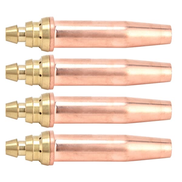 4 Pcs Propane Cutting Torch Tips High Temperature Resistance Fast Cutting Isobaric Cutting Nozzle1#