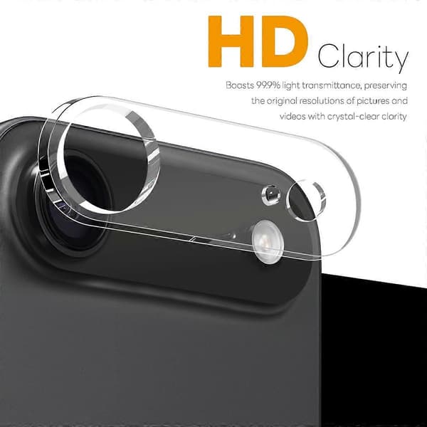 NORTHJO 2 pcs Tempered Glass Camera Protector for iPhone 17 Air, Clear Lens Film, 3D Full Coverage