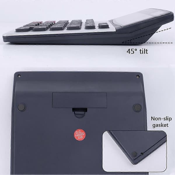 Desktop Calculator School Large LCD Screen Daily Office Multifunction 12 Digits