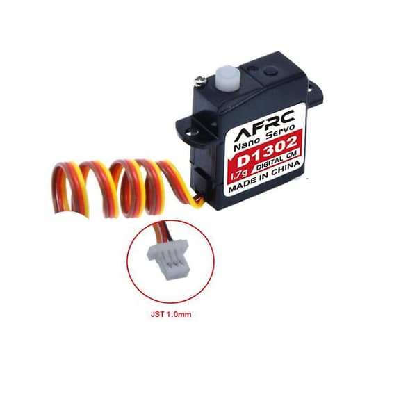 D1302 Mini 1,7g Mini Digital Servo Jst1.0 Stik Til Rc Model Drone Fly Helikopter