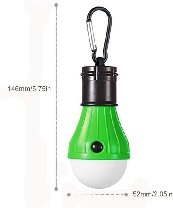 Campinglykt LED-lampe 3 moduser Vanntett Nødlys