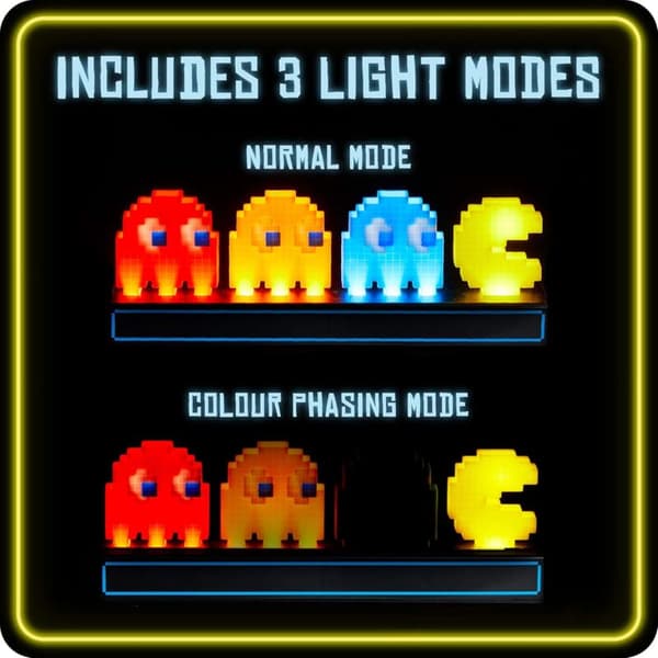 PP7097PMTX Pac-Man and Ghosts Lamp, Multicolor, 31 x 16 x 7 cm - Fei Yu
