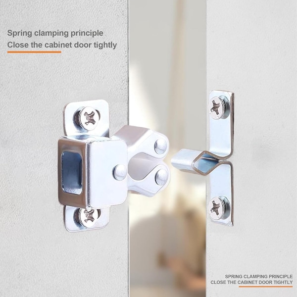 12 Pieces - Galvanized Double Ball Door Catches - High Quality - Durable - Practical