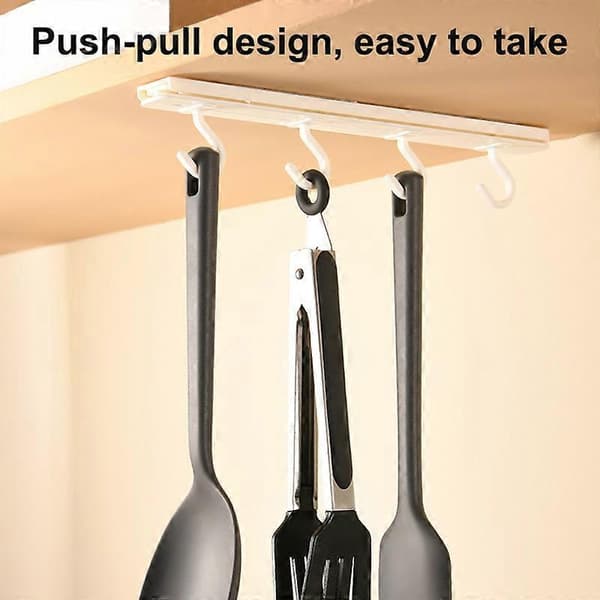 Punch-free Hanger Hook Extendable HIPS High Hardness Up and Down Wall Hook for Kitchen