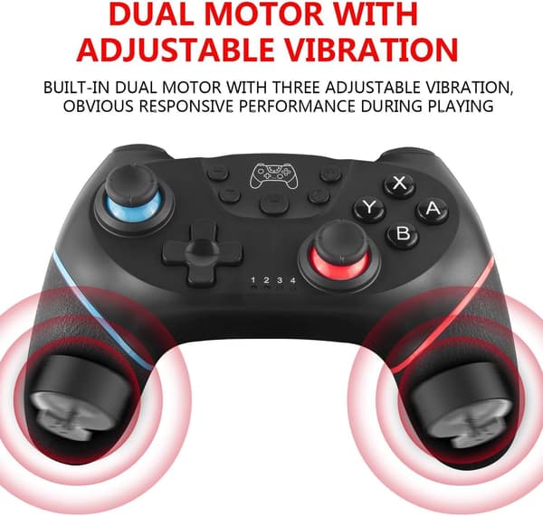 Trådløs controller til Switch Lite OLED med vækkefunktion, Turbo og vibration