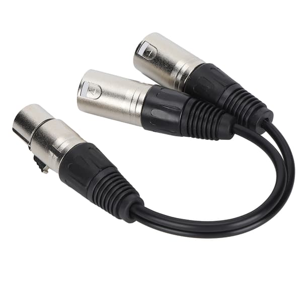 XLR hun til dobbelt XLR han-kabel Mikrofon Stereo Balanceret Forbindelseskabel til Lydadapter Hvid 3m / 9.8ft