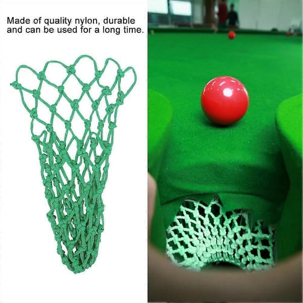6 stk. Billardnetlommer, Nylon Snooker Billardbord Tasker Lommer Billard Erstatningsnetlommer