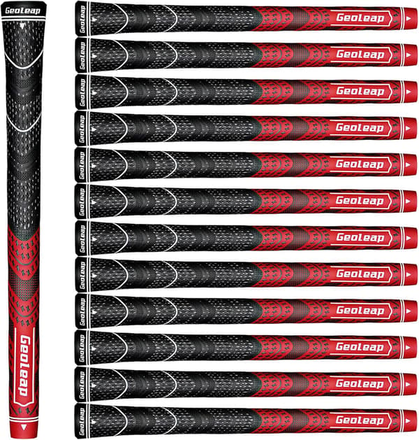 Golfgreb Sæt med 13 - Cord Rubber Compound Materiale, Hybrid Golfkølle Greb, All Weather Performance.