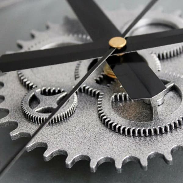 DIY Wall Clock with Clock Movement and Silent Non-Ticking Large Decorative Kitchen and Home Decor - Gold KLB