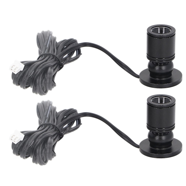 Dimbar Mini Spotlight 5V Mini LED Spotlight 1 till 2 Spotlights med Dimmer för Display Smyckeskåp Veranda [Db] Svart Black Natural Light