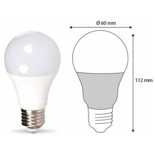 LED-lampe E27 10-pakning LED-pærer E27 11W tilsvarer 75W Naturhvit
