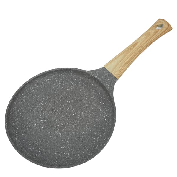 Frying Pan Flat Bottom Even Heating Non-stick Cooking Cookware with Handle for Food 28cm / 11.02in
