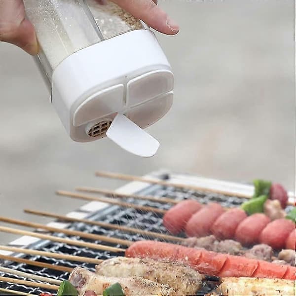 3-delt 4-i-1 krydderdispenser-sett for kjøkken og grill