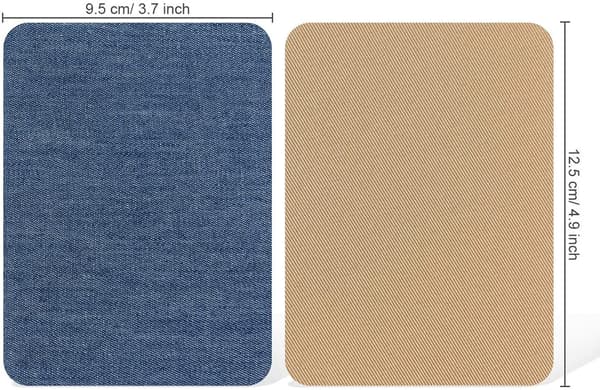 30 stk (9,5x12,5 cm) strykelapper firkantede strykelapper stoffsett
