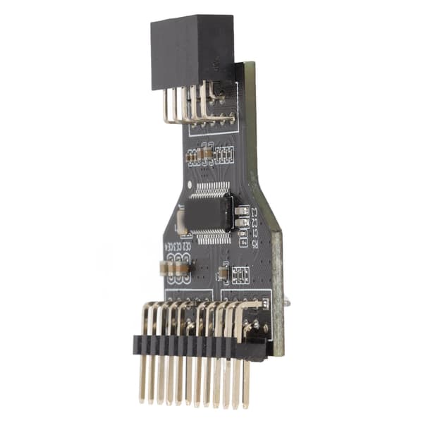 9-bens USB-splitter 9-ben til dobbelt 9-ben In-line USB2.0-stik Hun 1 til 2 Han 0,3 meter forlængerkabel USB-hovedhub