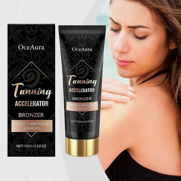 Black Skin Tanning Cream - Moisturizing, Glossy Finish, Even Complexion, 100g