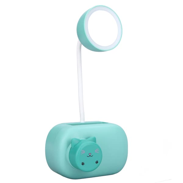 Table Lamp Flexible Hose Foldable Portable Stylish Lovely Lighting Tool for Dorms Office E39 Kitten Blue