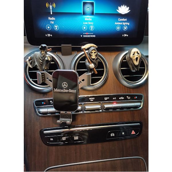 Billuftfräschare Bildiffusor Luftutsläpp Fläkt Luftdiffusor för Bil