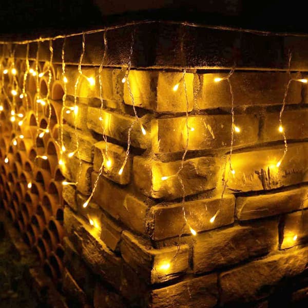 Islysstripe 8 moduser Gardinlampe Gypsophila Fe-lampe