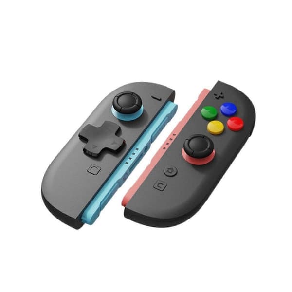 For Switch 2 Protective Case+Joystick Cap+D-Pad Button Cap Set Clear Shell Split Design Anti-Fall