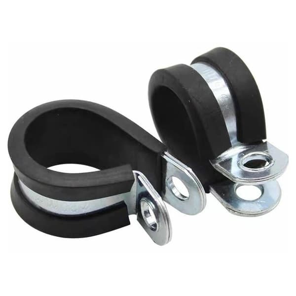 P-Clips pipe clamp with rubber insert choice: Ø 35mm / Band 15mm, 10 pieces