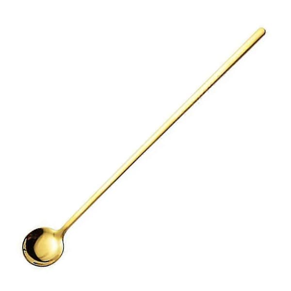 6 stk. langskaftede skeer, blandingsskeer, 24 cm, rustfrit stål