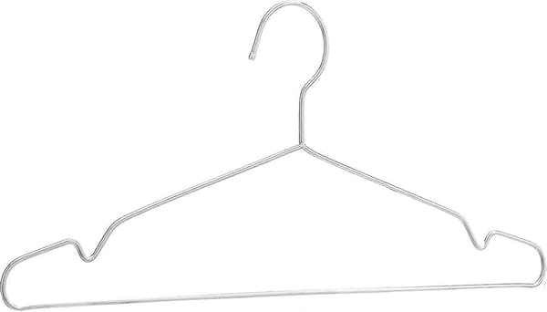 Amazon Basics Bøjler i rustfrit stål (20-pak), krom