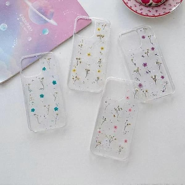 For iPhone 15 Pro Gypsophila Flowers Pattern TPU Protective Phone Case