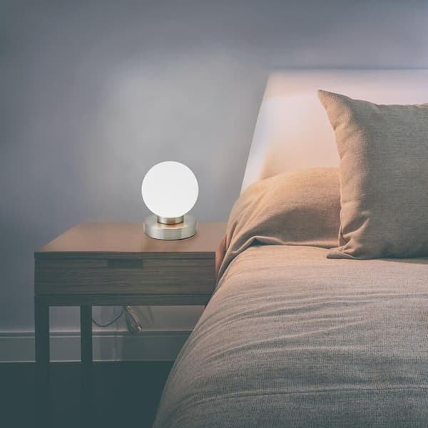 Bedside lamp with touch, 3 intensities, table lamp with touch function, reading lamp, bedroom lighting, children's room, 3 brightness levels -