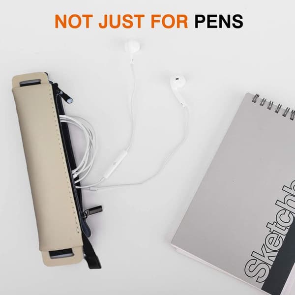 Penalhus (2-pak) PU-læder Penneholder Khaki KLB