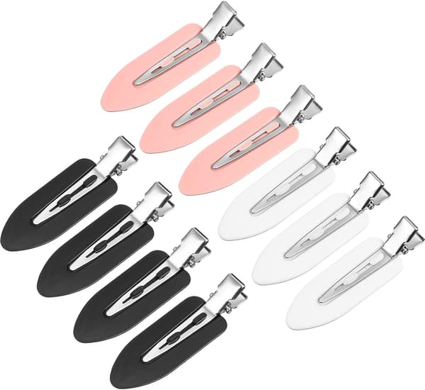 10 st No Crinkle Hårklämmor Hårnåls Spännen Inga Böjda Hår C
