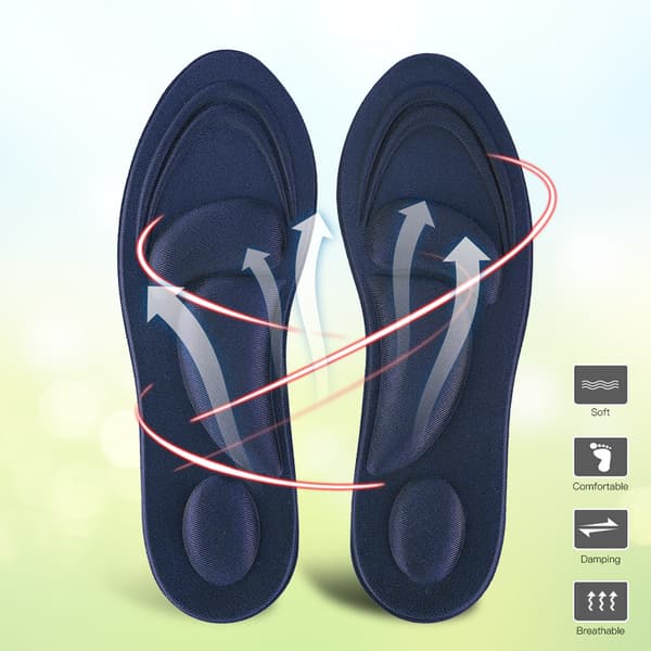 Memory Foam Arch Support Insoles for Flat Feet - Improved Comfort and Support Women's Model