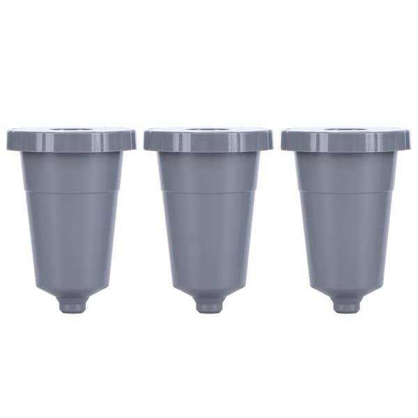 3-pack Refillable Coffee Pods, Reusable Coffee Filter Cup with Brush Spoon Set, Fits Keurig