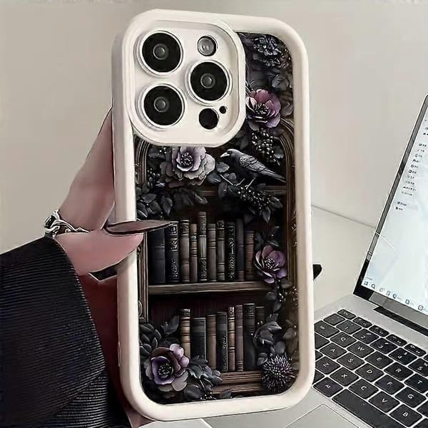 Mobilskal för iPhone 16 Pro, glansigt och fallsäkert hybridskal med dubbla lager