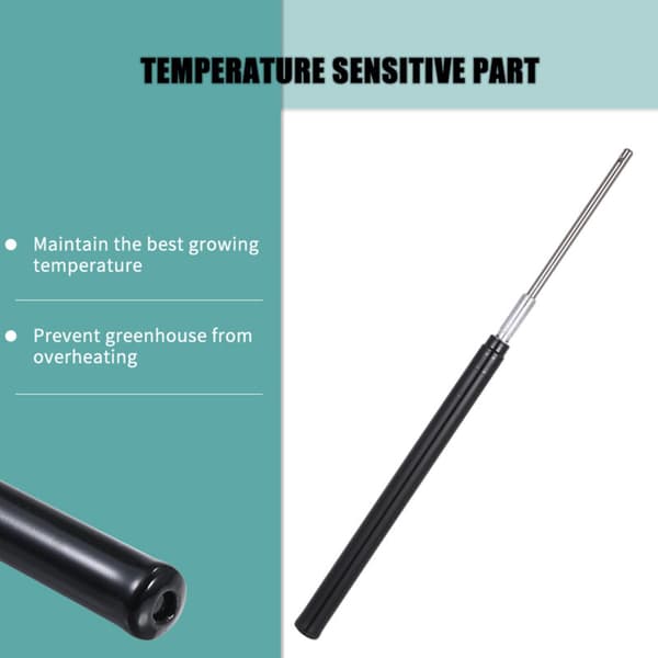 Greenhouse Window Opener, Automatic Temperature Control, Clamps or Screws on Greenhouse Frame, Double Spring Operated Solar Window Opener