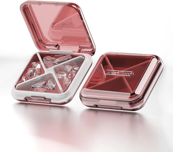 Pill Box, Moisture-proof Small Pill Box, Portable Pill Box Organizer