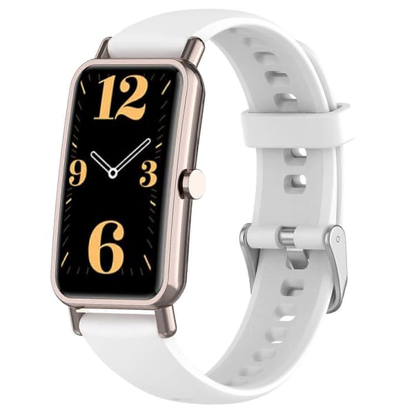 För Huawei Watch Fit Mini 16 mm silikonarmband White White