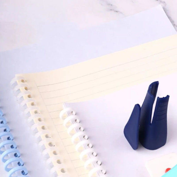 Blue Plastic Folder Opener for Binding Notebooks