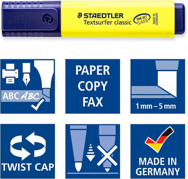 364 WP6 Classic Overstregningstusch - Blandede Farver (Pakke med 6)