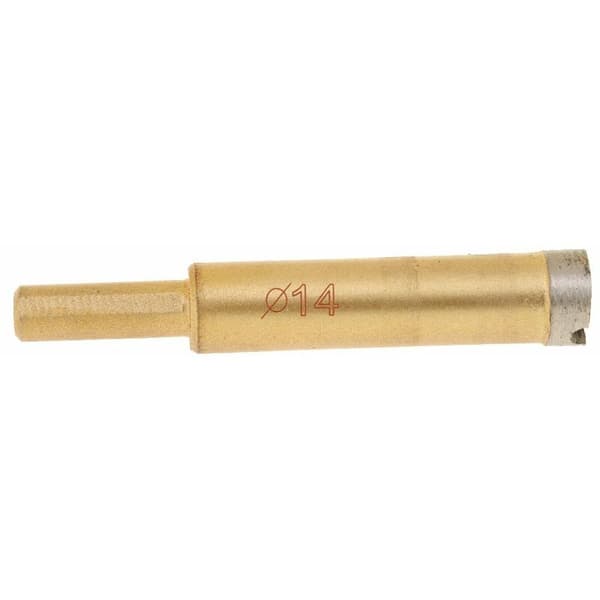 Diamond Hole Saw Tile Ceramic Glass Slate Porcelain Marble Drill Bits Gold, 14mm