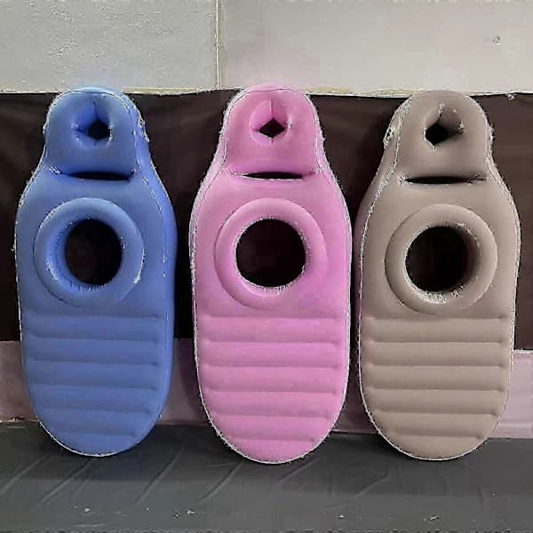 Inflatable Pregnancy Pillow with Belly Hole, Portable Maternity Support, Practical Gift (170x65x22cm) Blue Blue