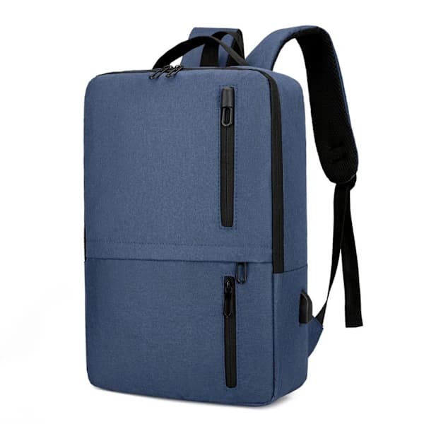 15.6 inch Laptop Backpack Waterproof School Bag Blue