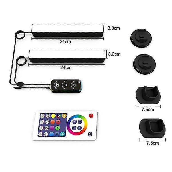 Smart LED Light Bars, RGB Light Bars with Scene Modes and Music Sync Modes, LED Lights for TV Backlight, Gaming, Party