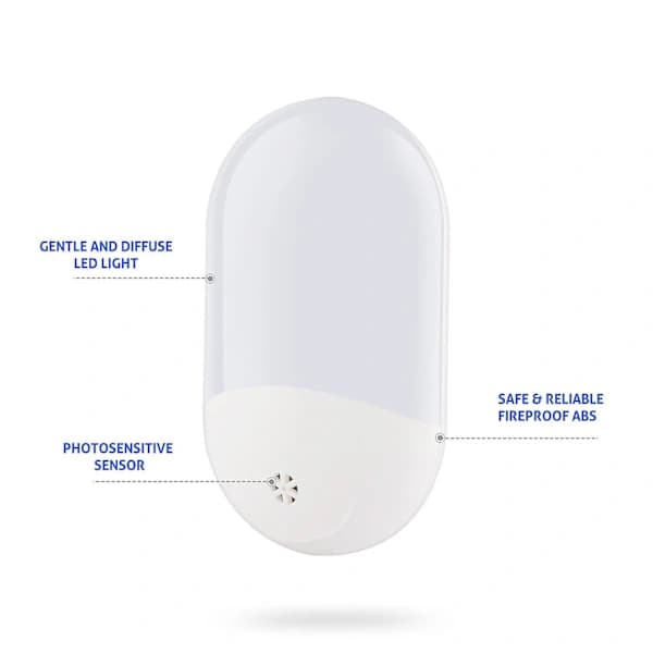 Plug-in Induction Dimmable Night Light, Soft Warm White LED Night Light, Adjustable Brightness From Dusk To Dawn, Suitable For Bedroom, Bathroom