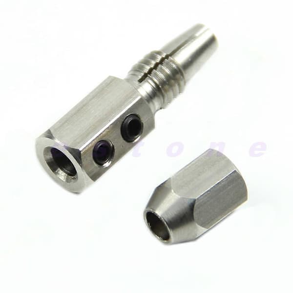 Flex Collet Kobling Til 5mm Motoraksel & 4mm Kabel RC Båd Rustfrit Stål 1 stk