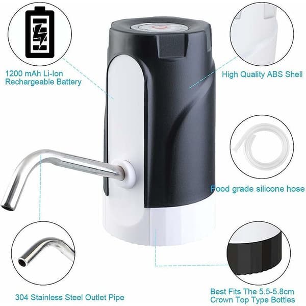 Automatic Water Pump Dispenser Rechargeable Drinking Water Bottle Wireless Electric Quick Pump Bottle